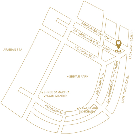 Map locations - 140 Shivaji Park Dadar West, Urbania Realty